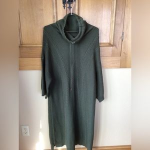 Soft Surroundings cowl neck knit cozy dress